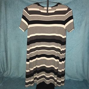 Striped T-Shirt Style Mini Dress
